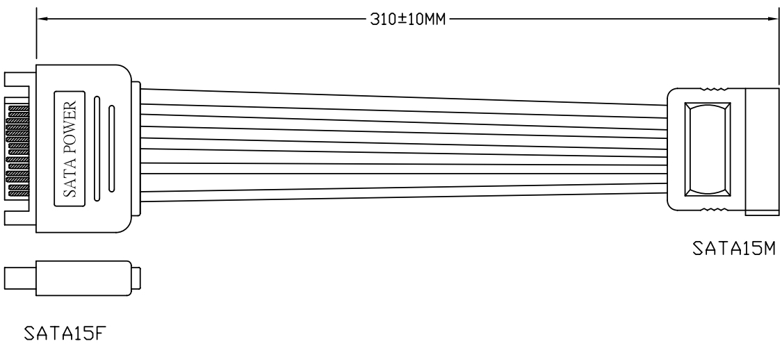 כבל SATA למחשב ROLINE 11.03.1042